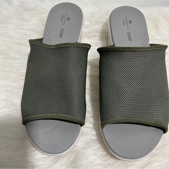 Clarks‎ Green/Pink Step Cali Bay Cloudsteppers Wedge Sandals -- 10W - Picture 4 of 12